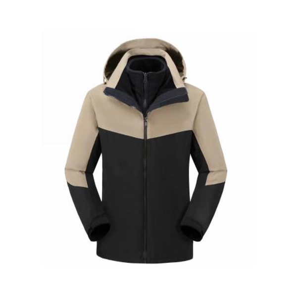 286#双色摇粒绒三合一冲锋衣