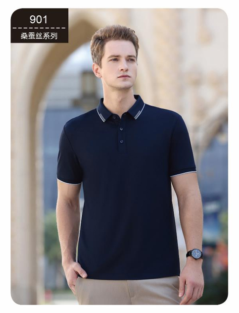 丝光蚕丝珠地 POLO 衫