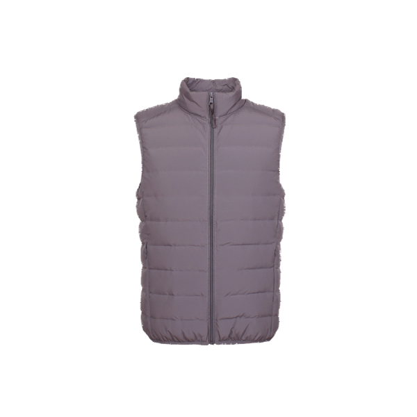 无缝一体男立领羽绒马甲