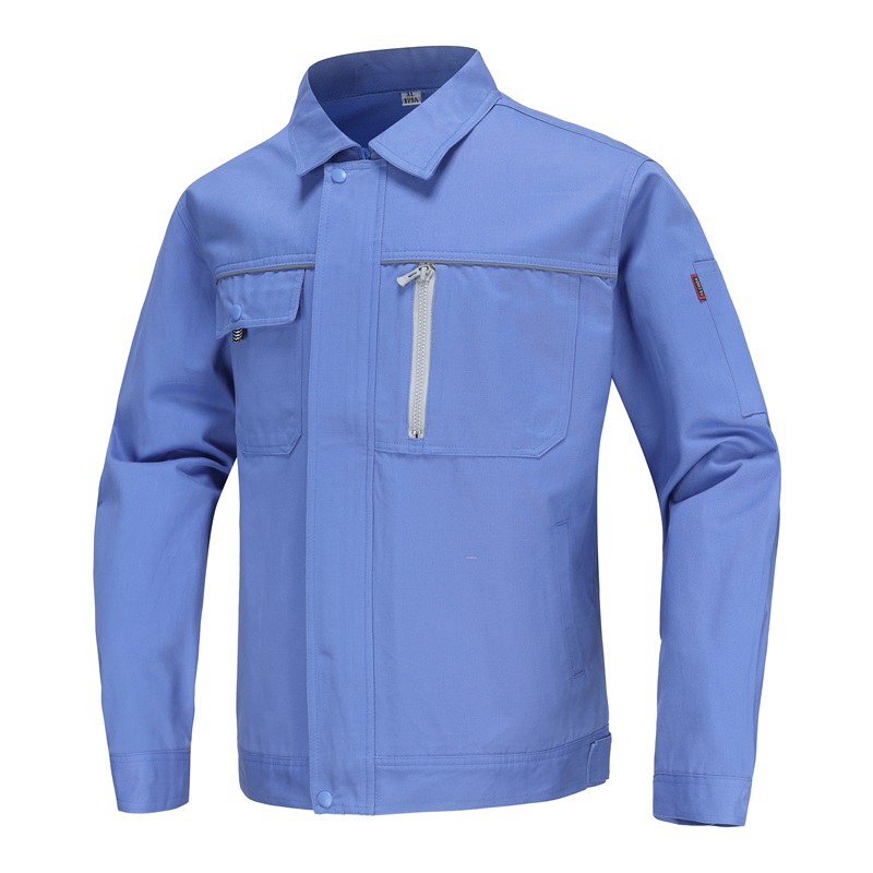 9205浅蓝色全棉厚斜纹工作服