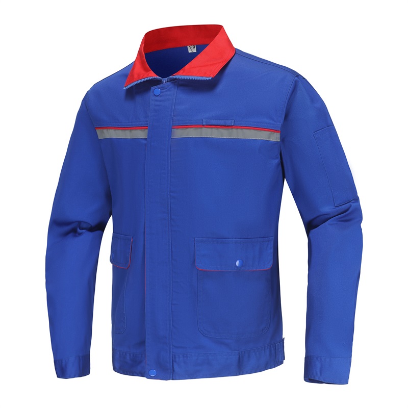 81901艳兰色厚斜纹防静电工作服