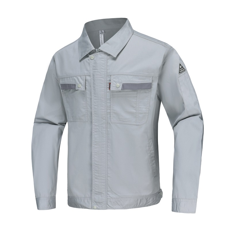 66211夏季银灰色防静电工作服