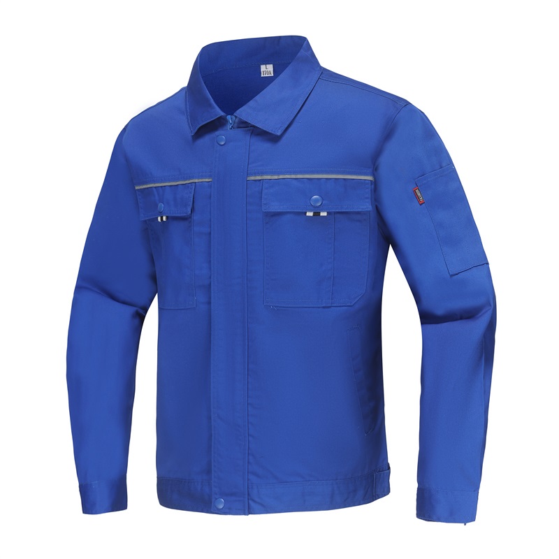 81593涤棉艳兰色厚斜纹春秋季工作服