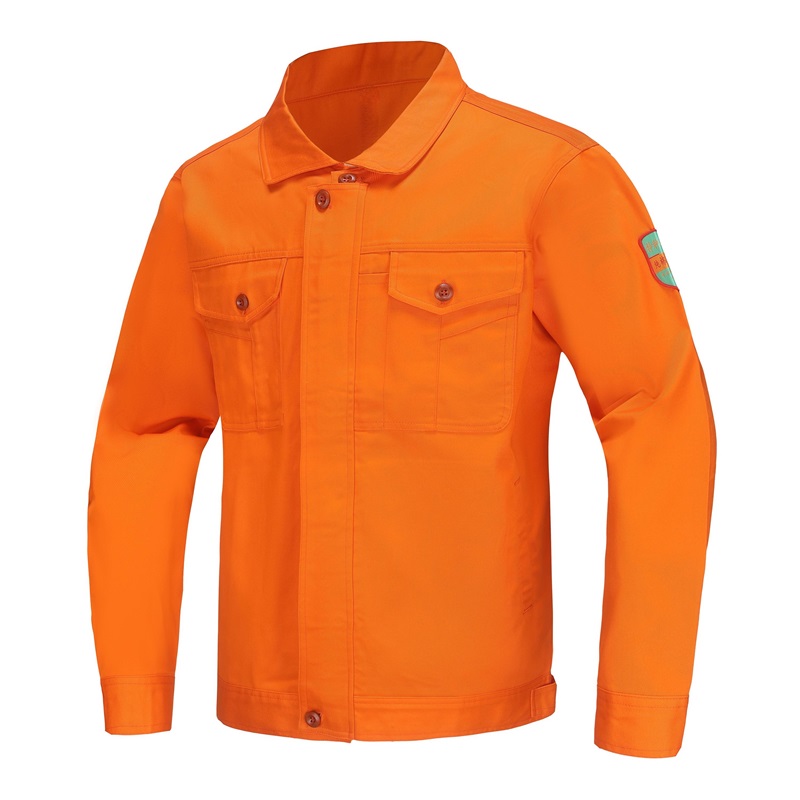 92115橘黄色全棉加厚防阻燃服