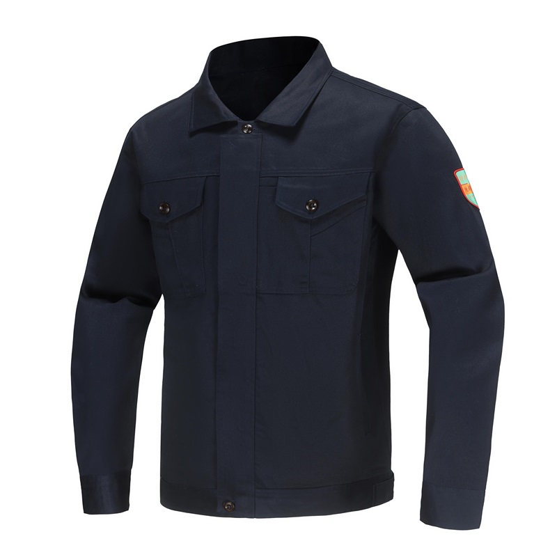 92115藏蓝色全棉加厚防阻燃服